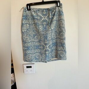 Banana Republic Silk Paisley Skirt